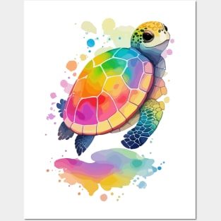 Turtle - Colorful Animals Posters and Art